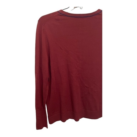 𝅺court & Rowe Cotton Blend Sweater in burgundy - Picture 9 of 11
